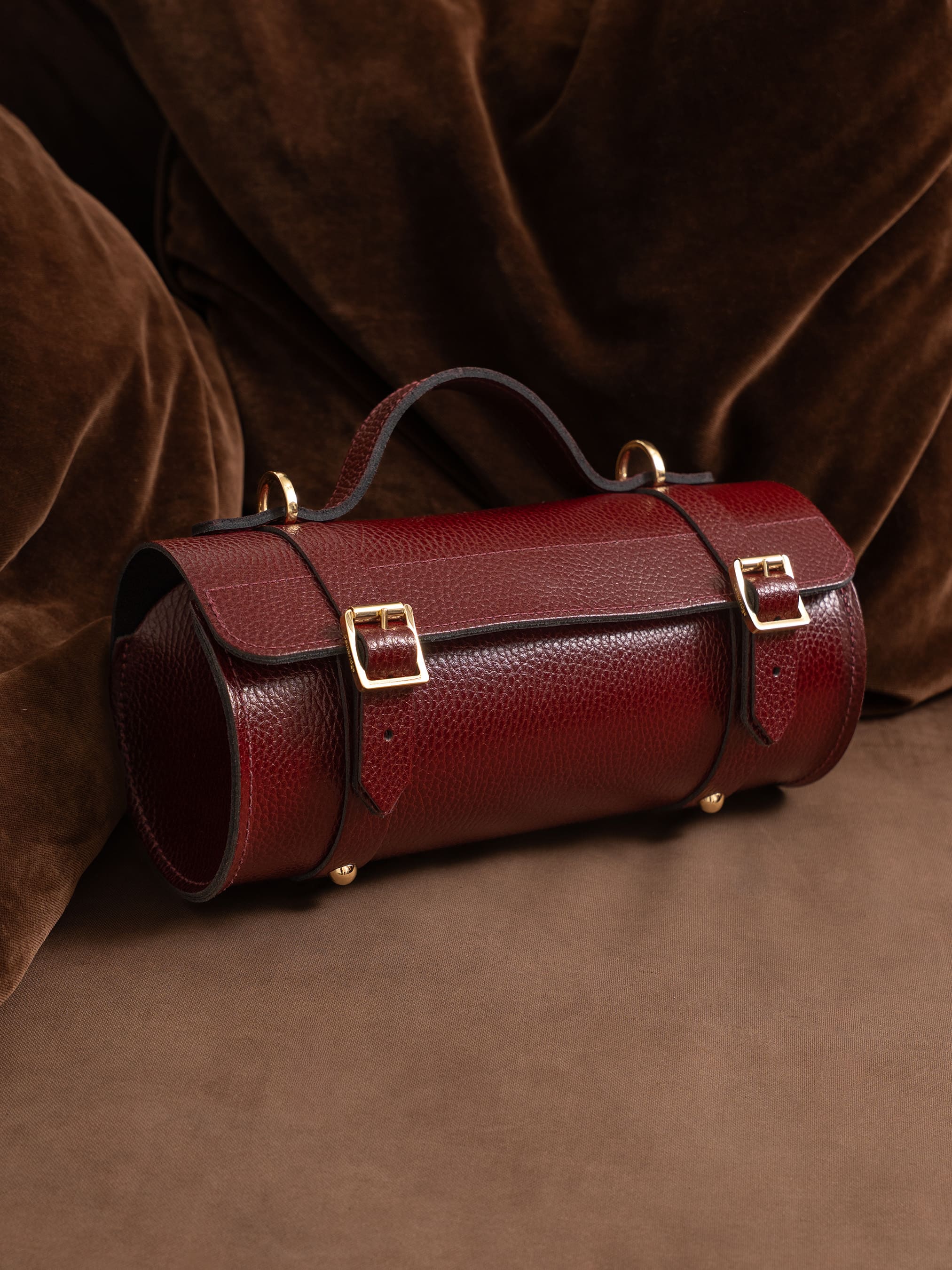 The Bowls Bag - Oxblood Celtic Grain - Image 2