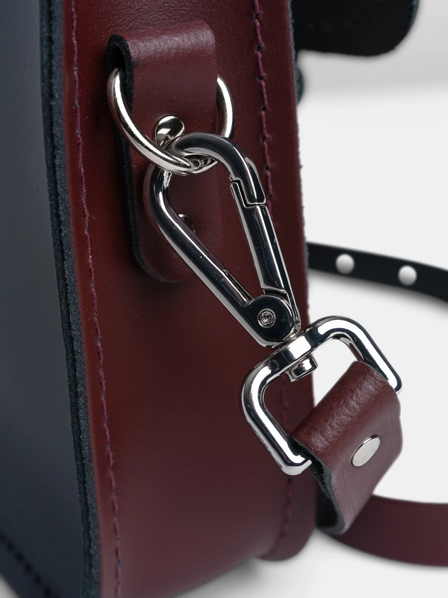 The 11 Inch Batchel - Clay, Oxblood & Navy - Image 6
