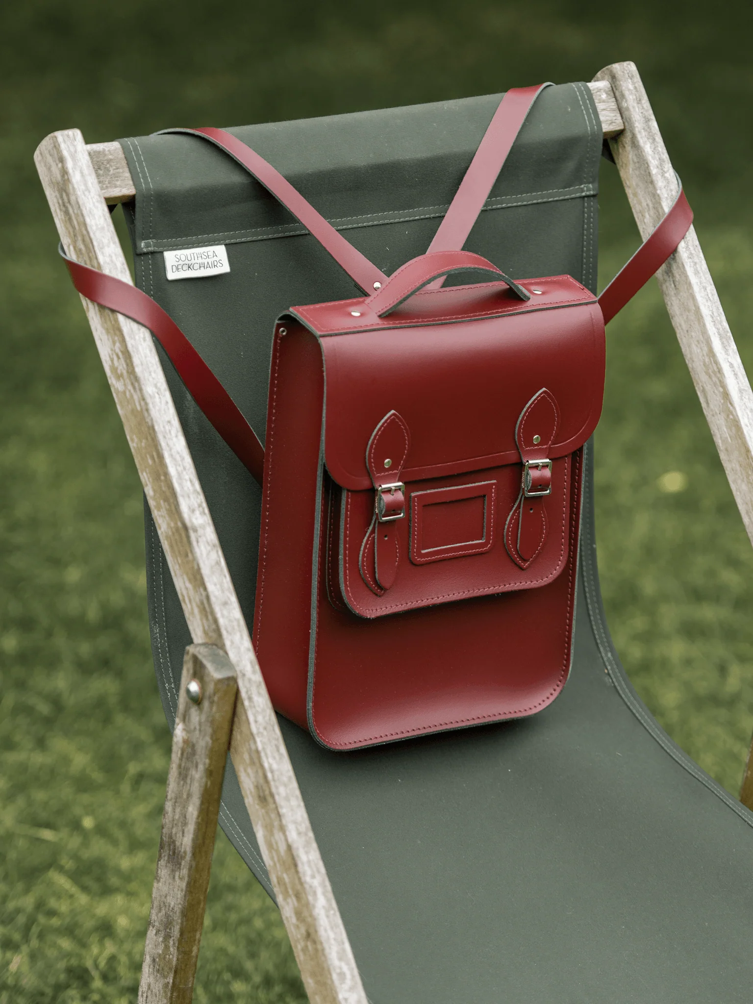 The Portrait Backpack - Oxblood - Image 9