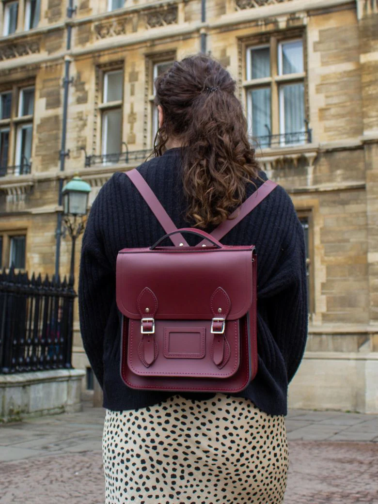 The Small Portrait Backpack - Oxblood - Image 2