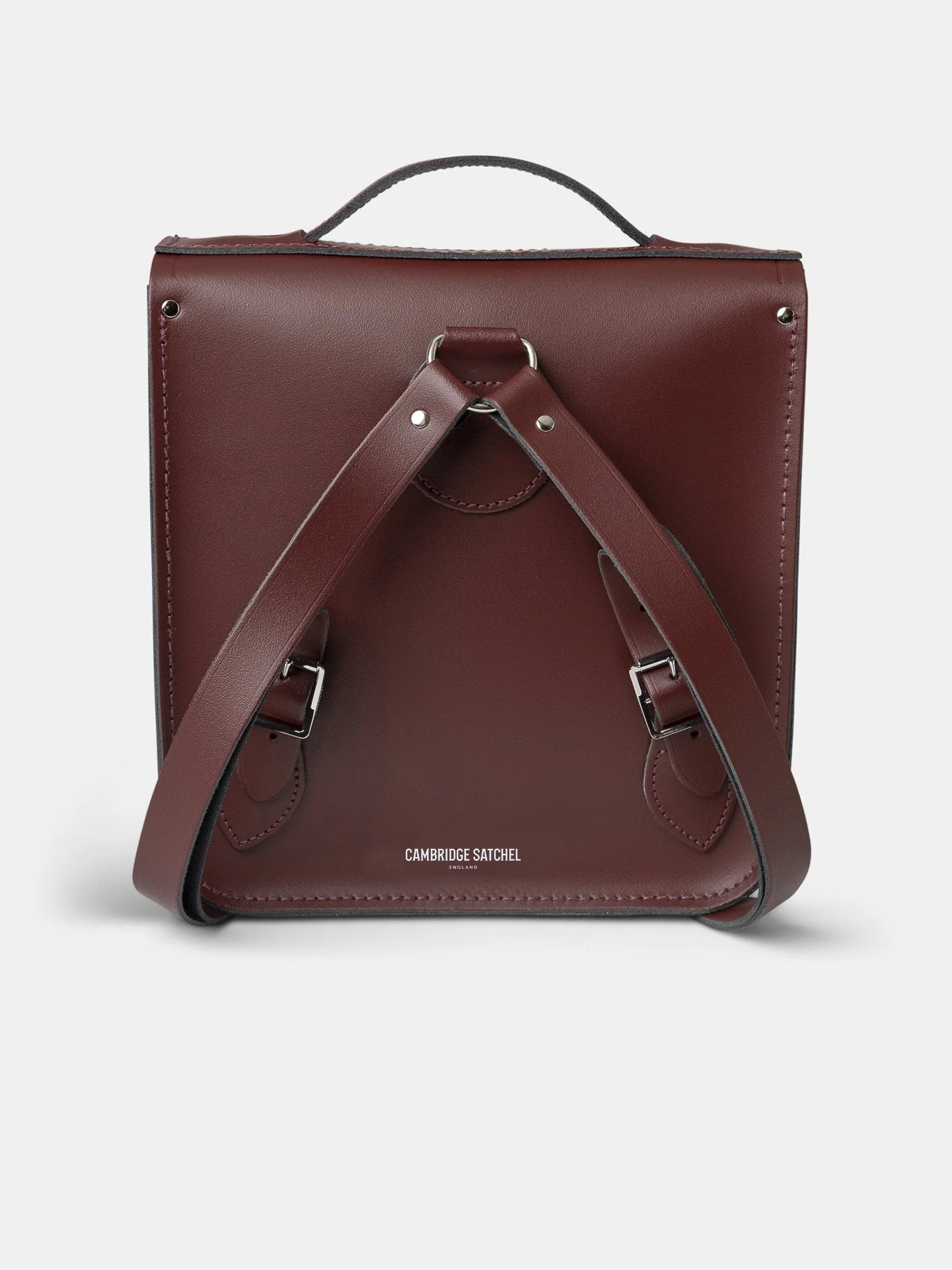 The Small Portrait Backpack - Oxblood - Image 5