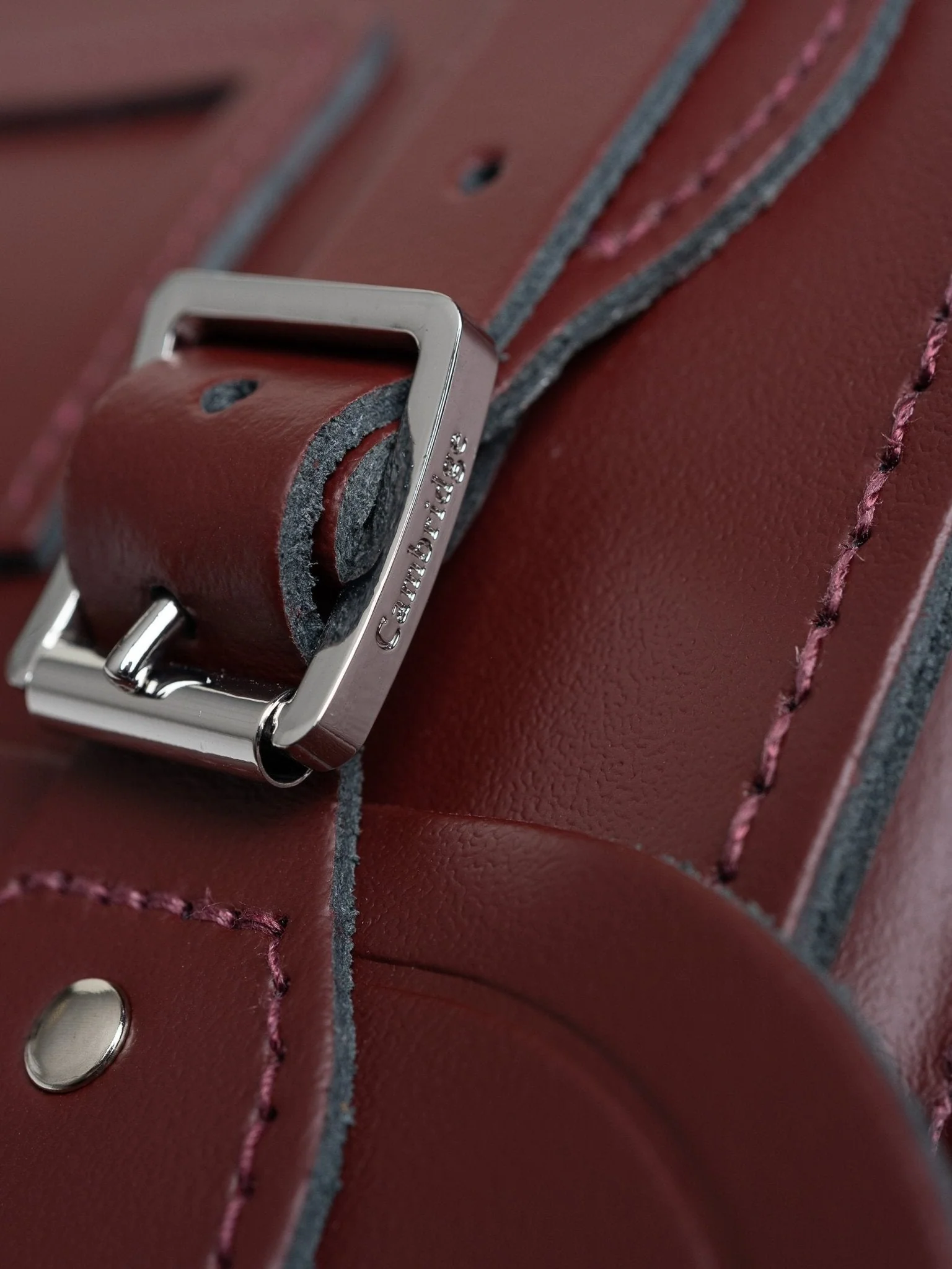 The Small Portrait Backpack - Oxblood - Image 6
