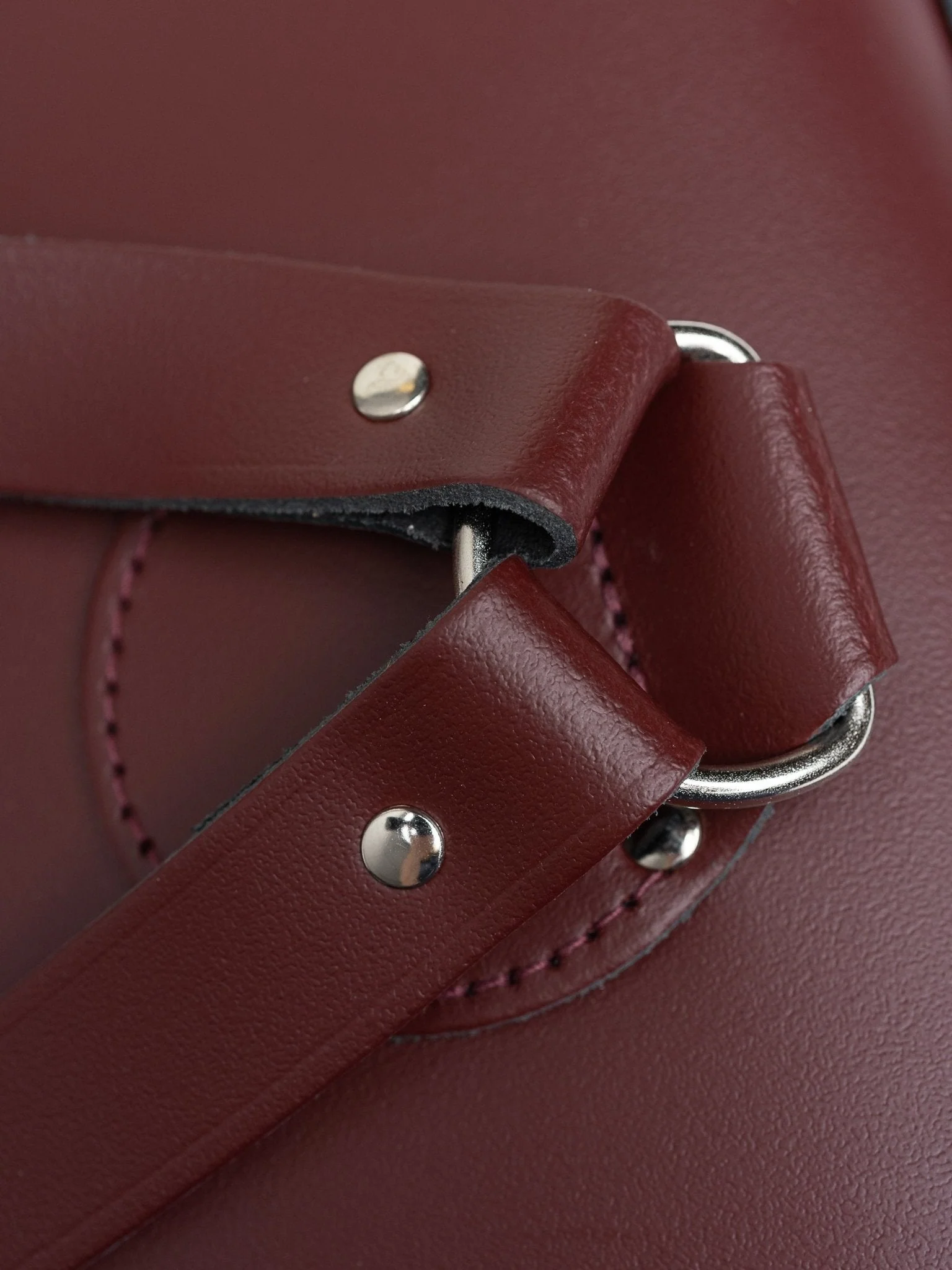 The Small Portrait Backpack - Oxblood - Image 9
