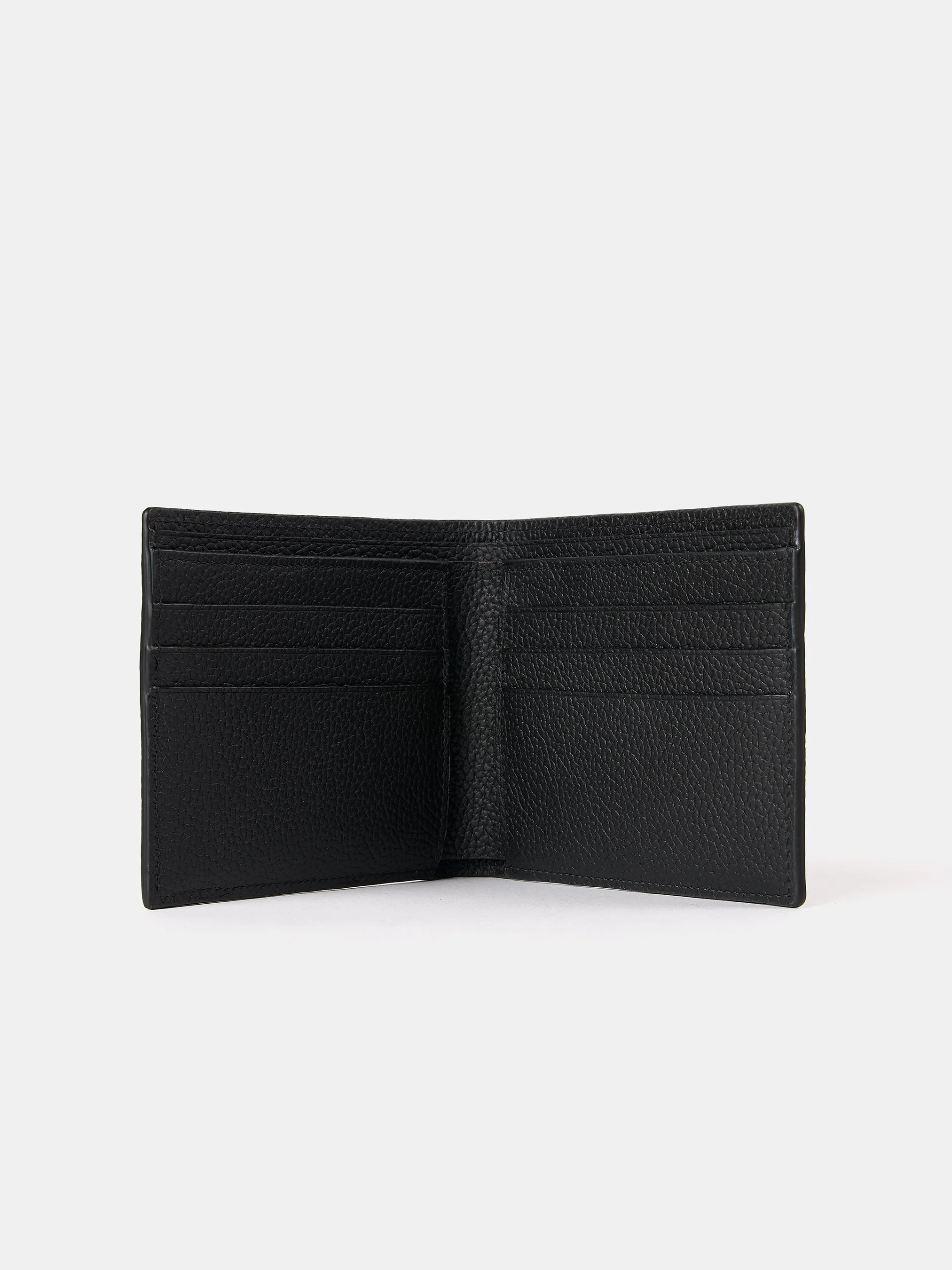 The Billfold Wallet - Black Madras Grain - Image 3