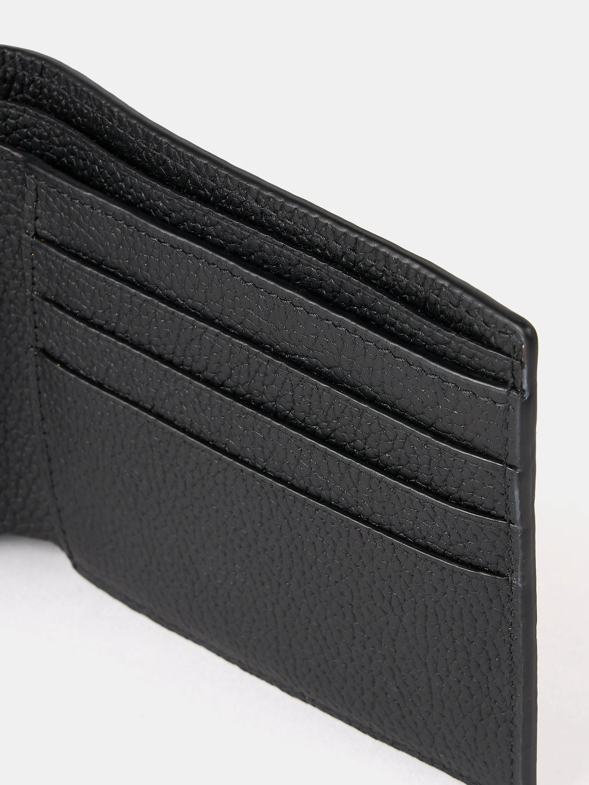 The Billfold Wallet - Black Madras Grain - Image 4