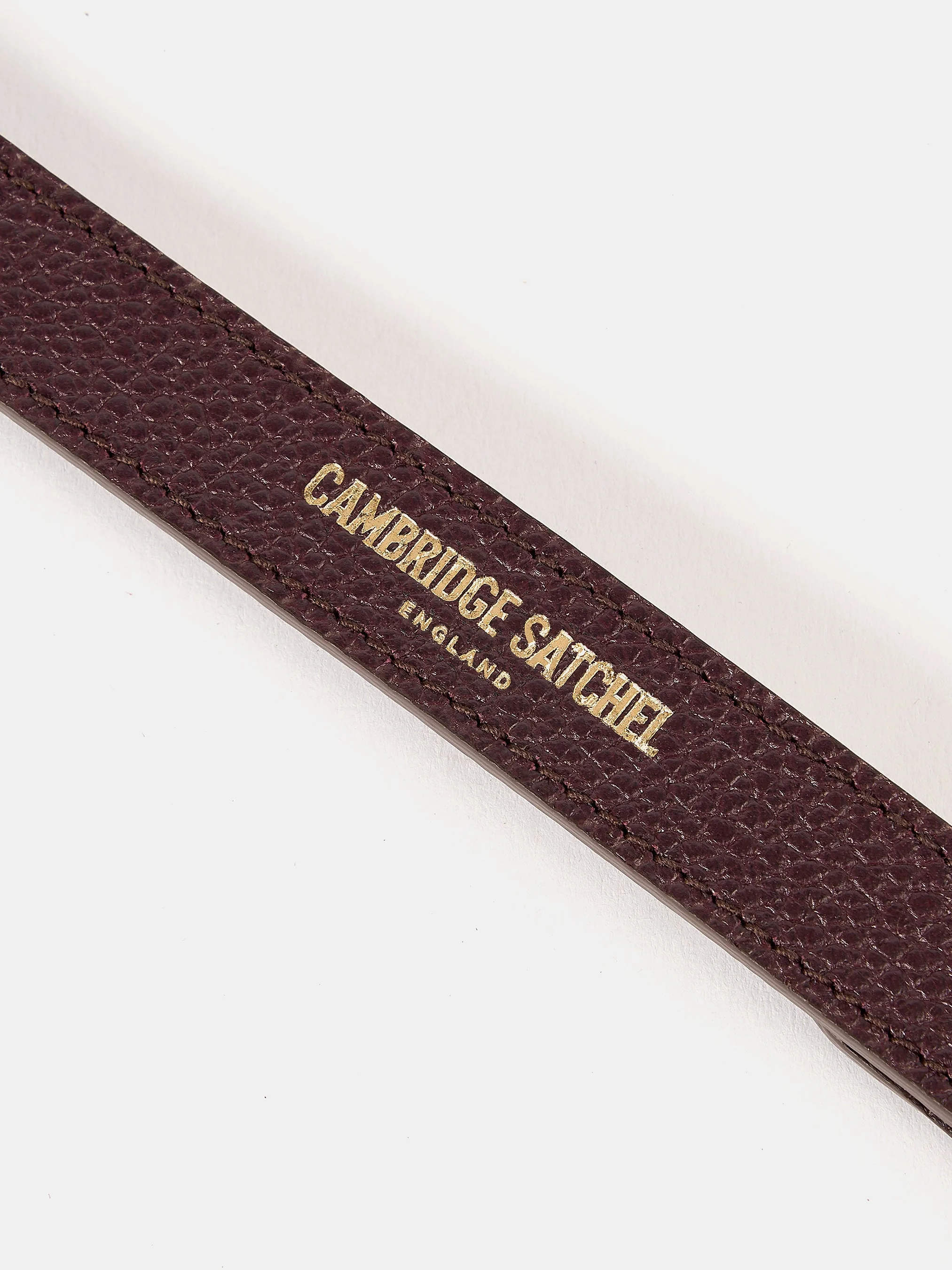 The Crossbody Strap - Bordeaux Calf Grain - Image 3