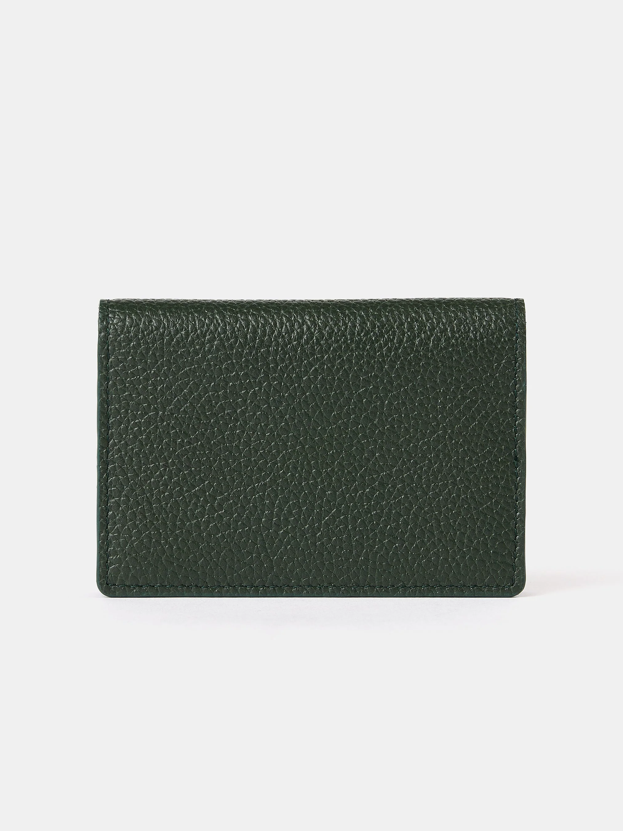 The Double Credit Card Holder - Ivy with Tartan Madras Grain - Image 3