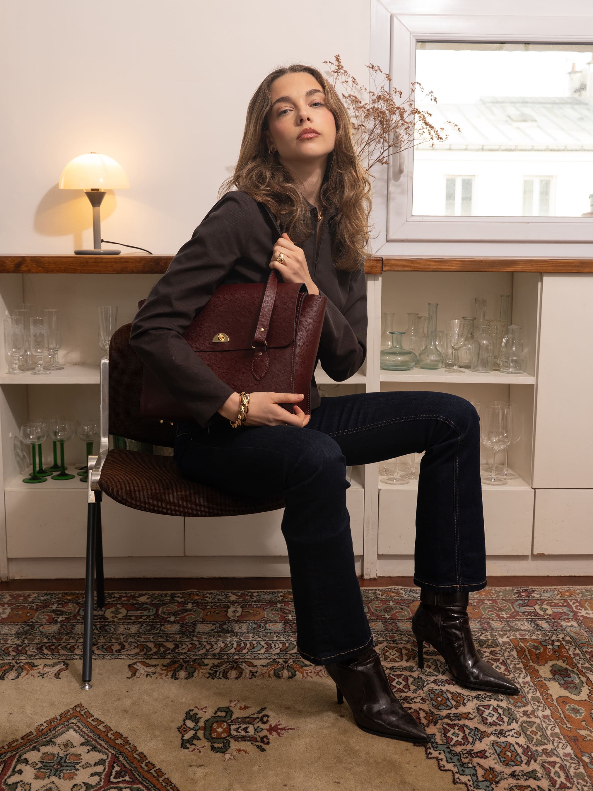 The Emily - Oxblood Saffiano - Image 11
