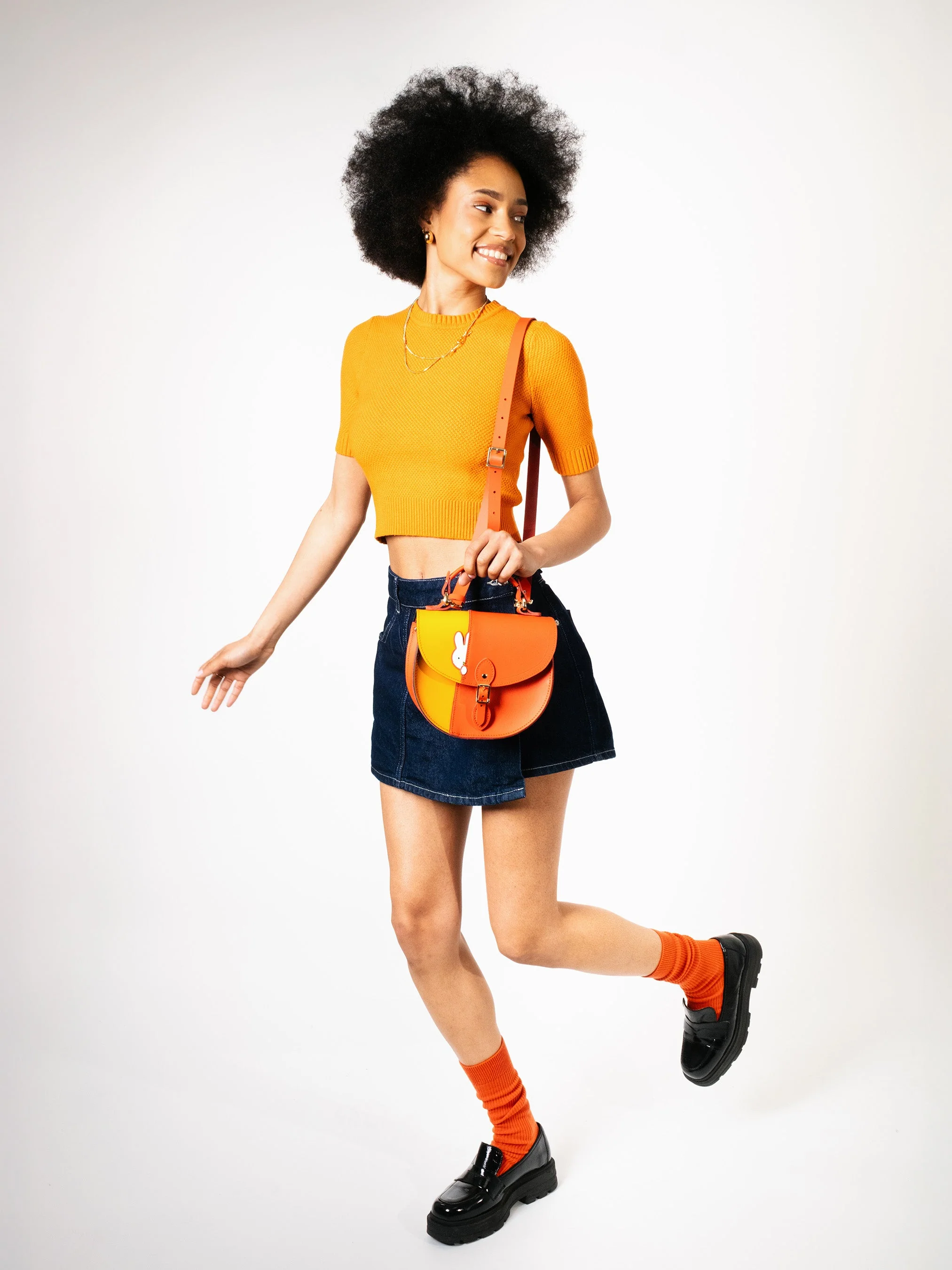 The Hiding Miffy Isla - Carrot Orange, Windsor Tan & Brilliant White - Image 2