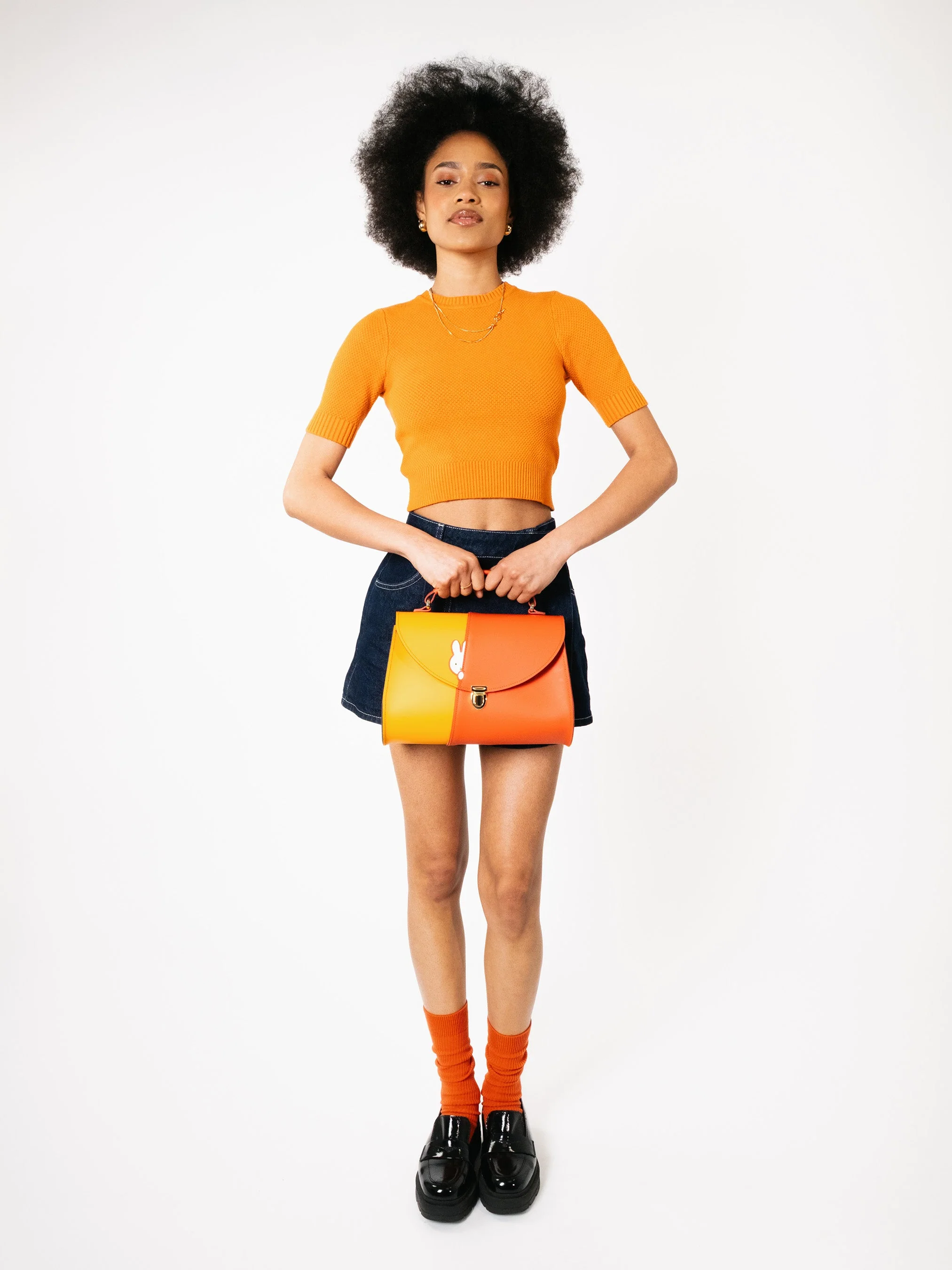 The Hiding Miffy Poppy - Carrot Orange, Windsor Tan & Brilliant White - Image 2