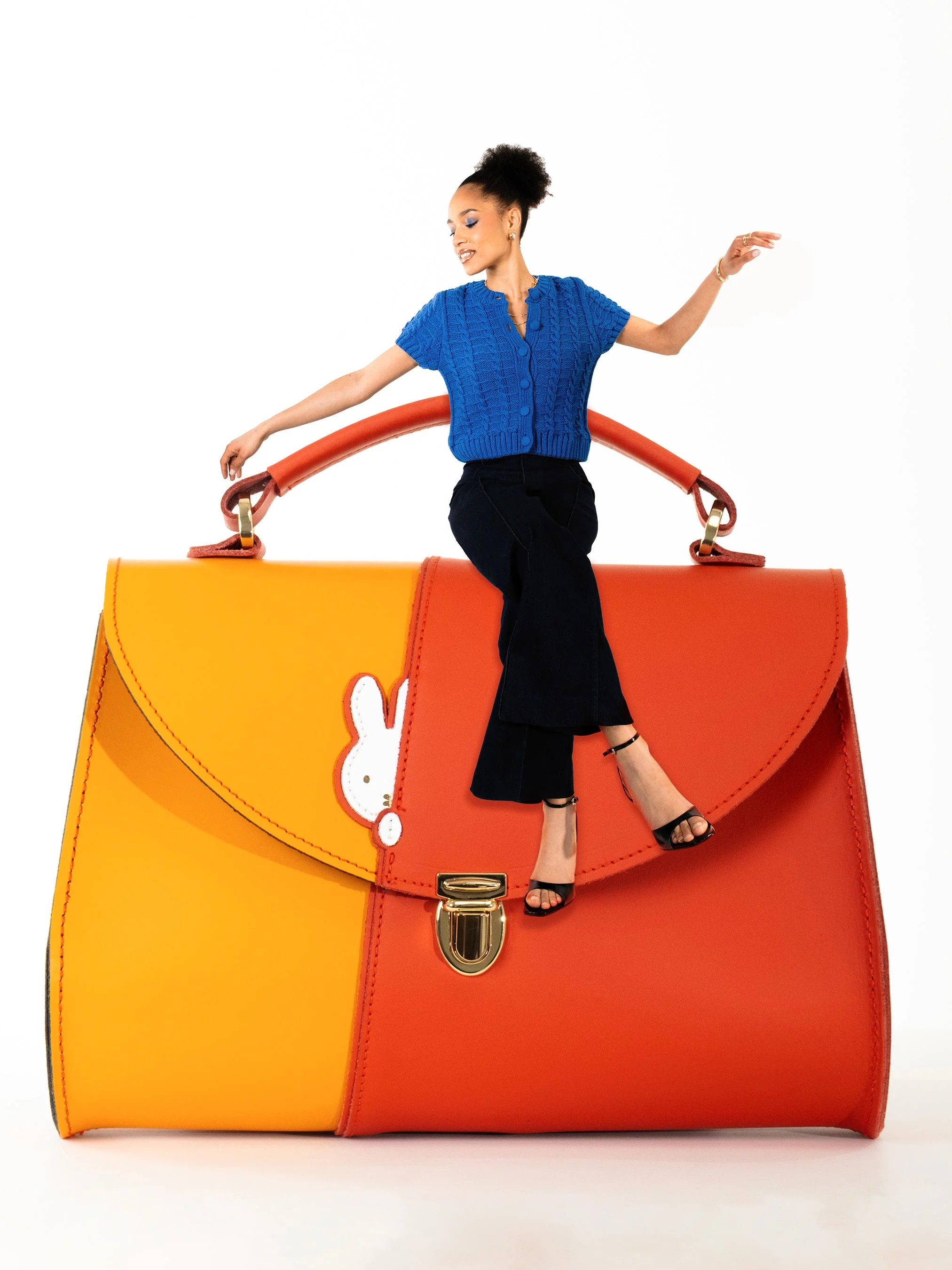 The Hiding Miffy Poppy - Carrot Orange, Windsor Tan & Brilliant White - Image 3