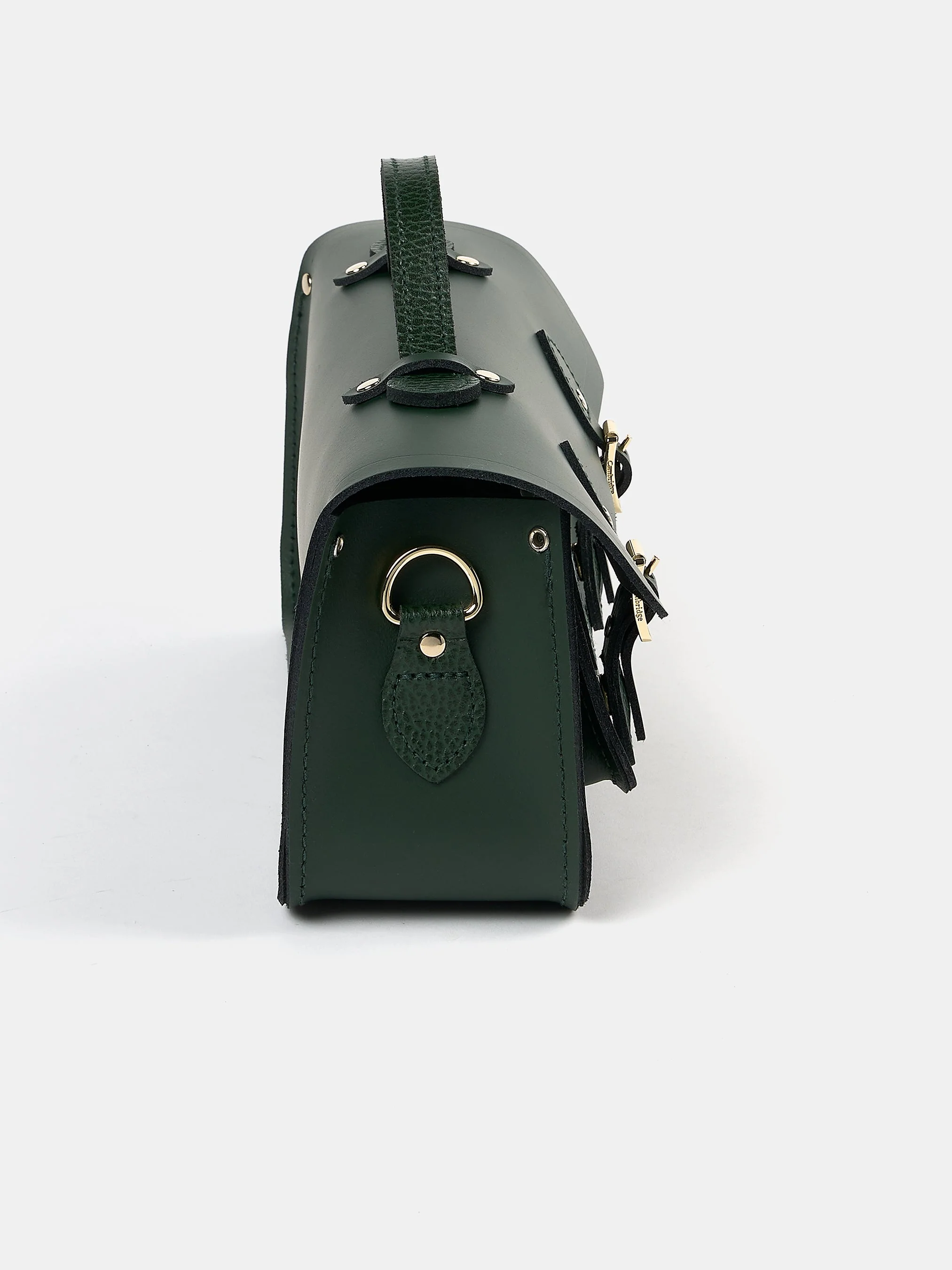 The Long Satchel - Racing Green & Racing Green Celtic Grain - Image 5