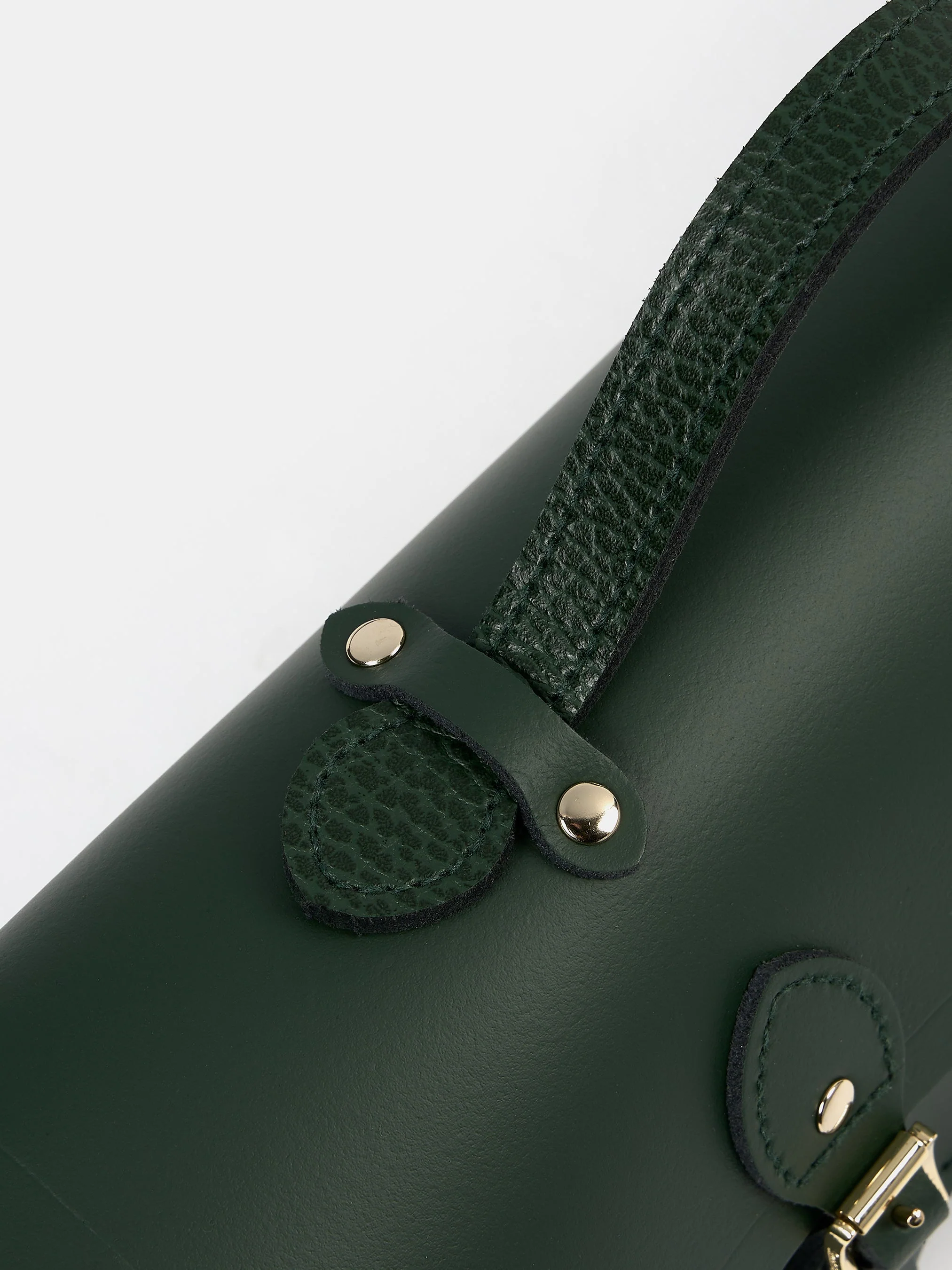 The Long Satchel - Racing Green & Racing Green Celtic Grain - Image 6