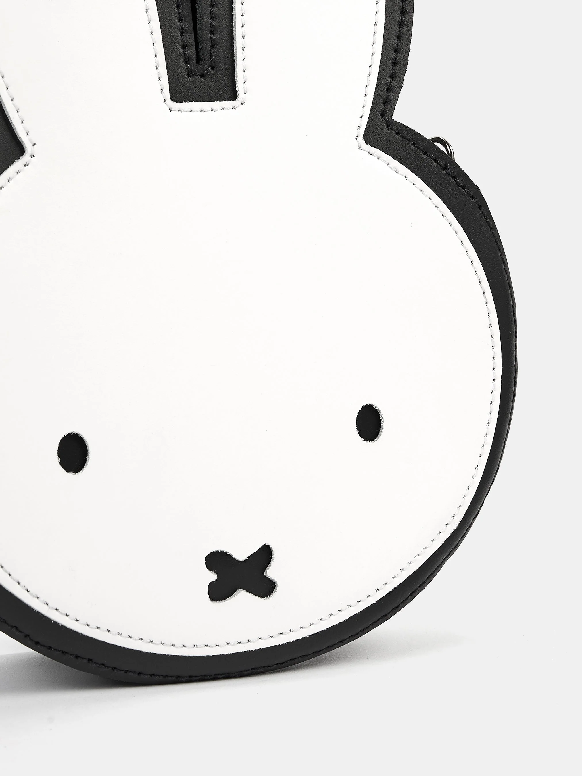 The Miffy Face Cross-Body Bag - Black and Brilliant White - Image 6