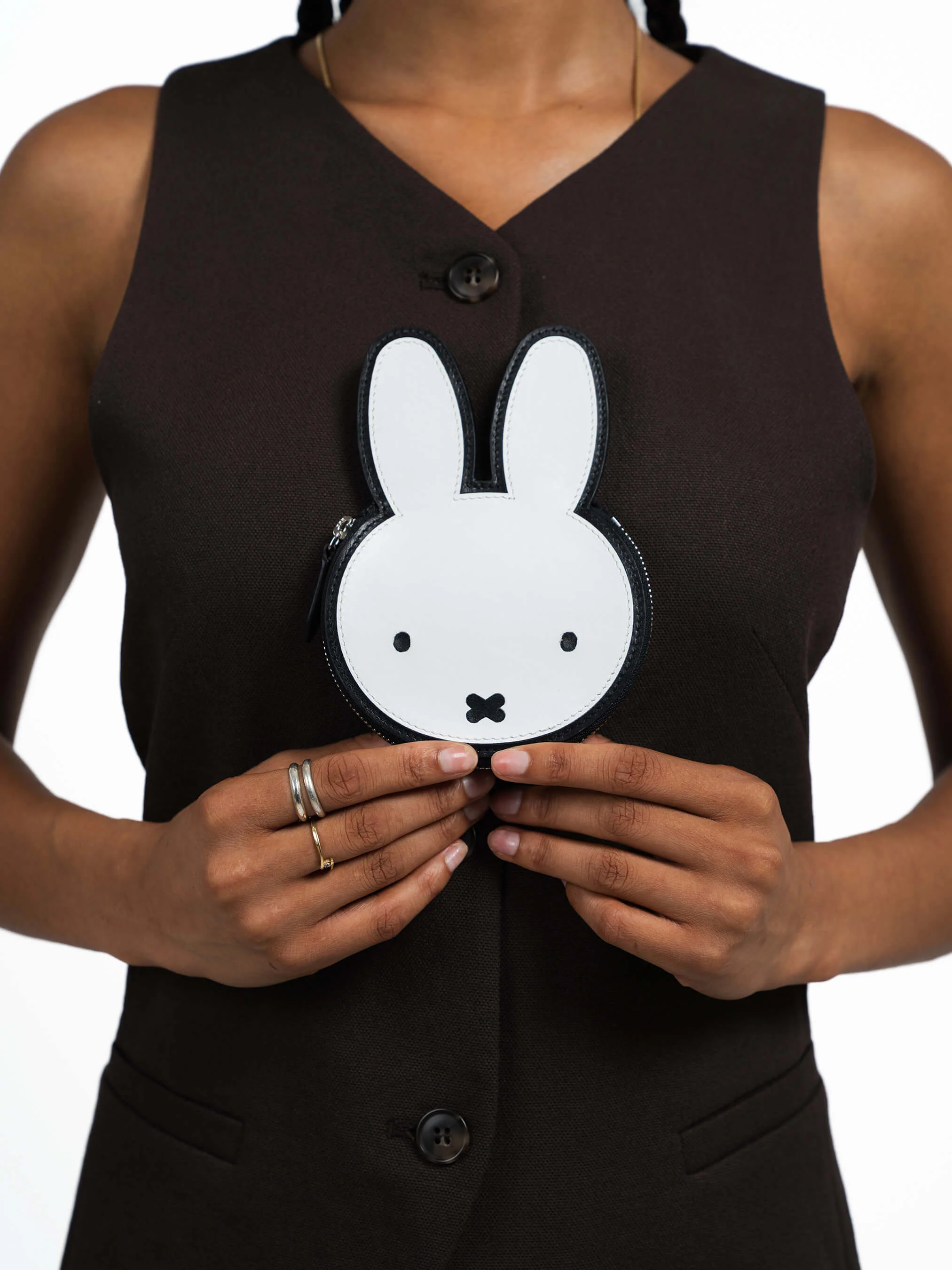 The Miffy Face Wallet - Black & Brilliant White - Image 6