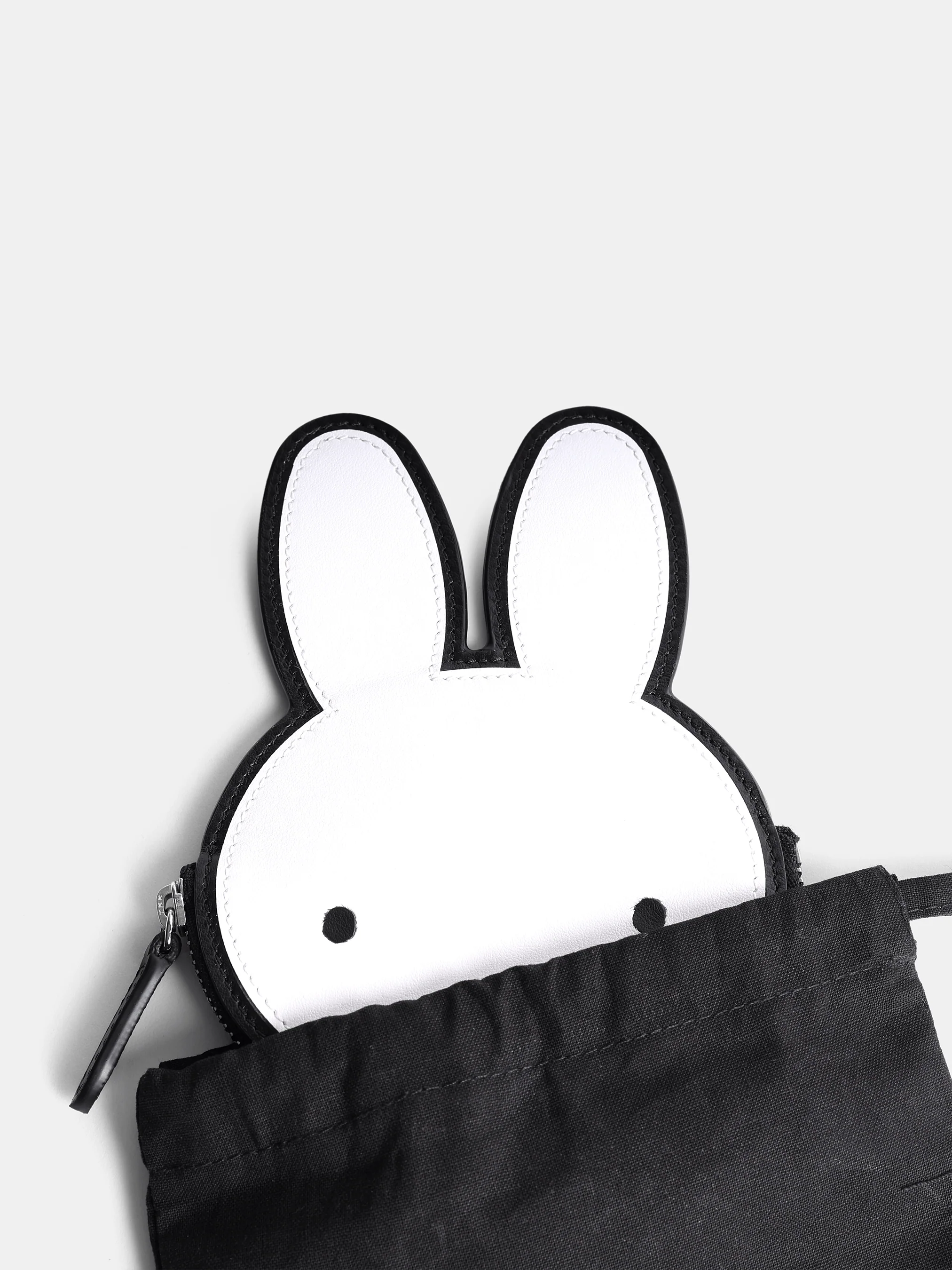 The Miffy Face Wallet - Black & Brilliant White - Image 8