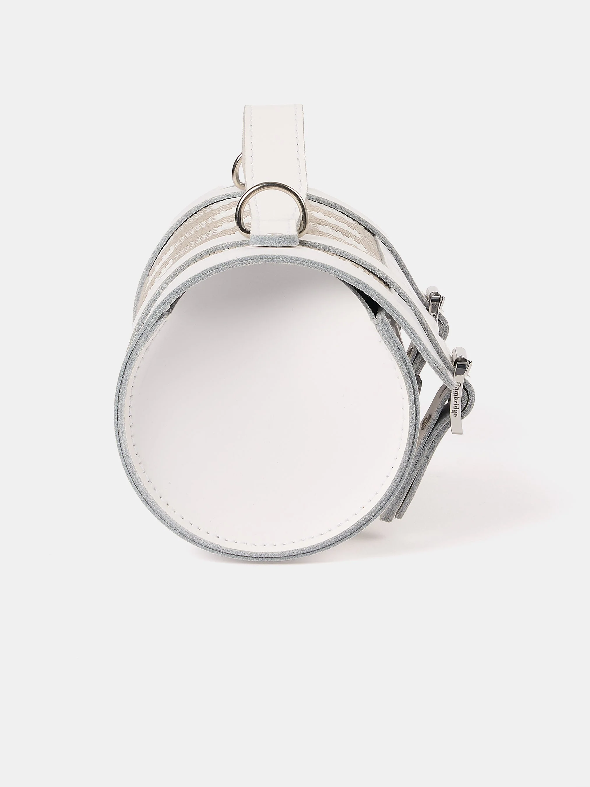 The Mini Bowls Bag - Taupe Plaid & Brilliant White - Image 4