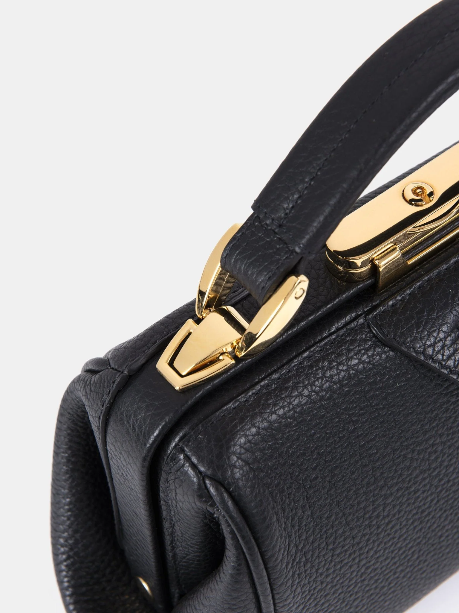 The Mini Sophie - Midnight Black Calf Grain - Image 9