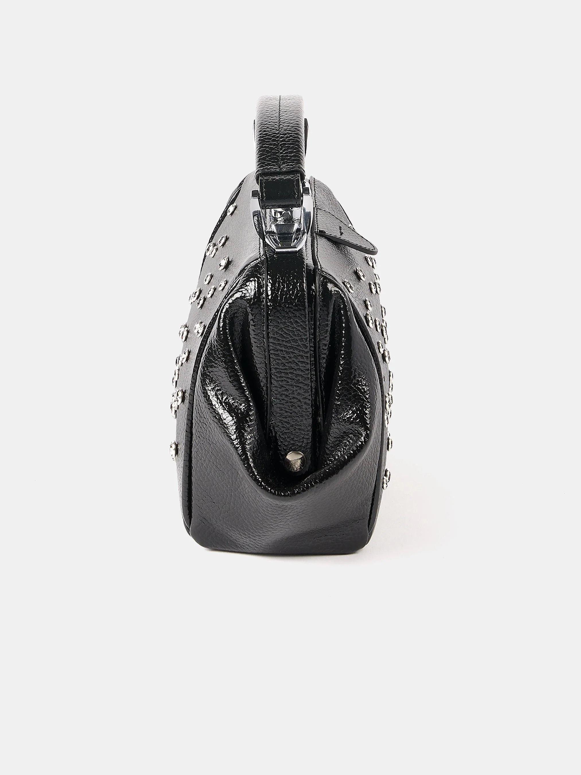 The Mini Sophie - High Shine Black Grain with Swarovski® Crystals - Image 6