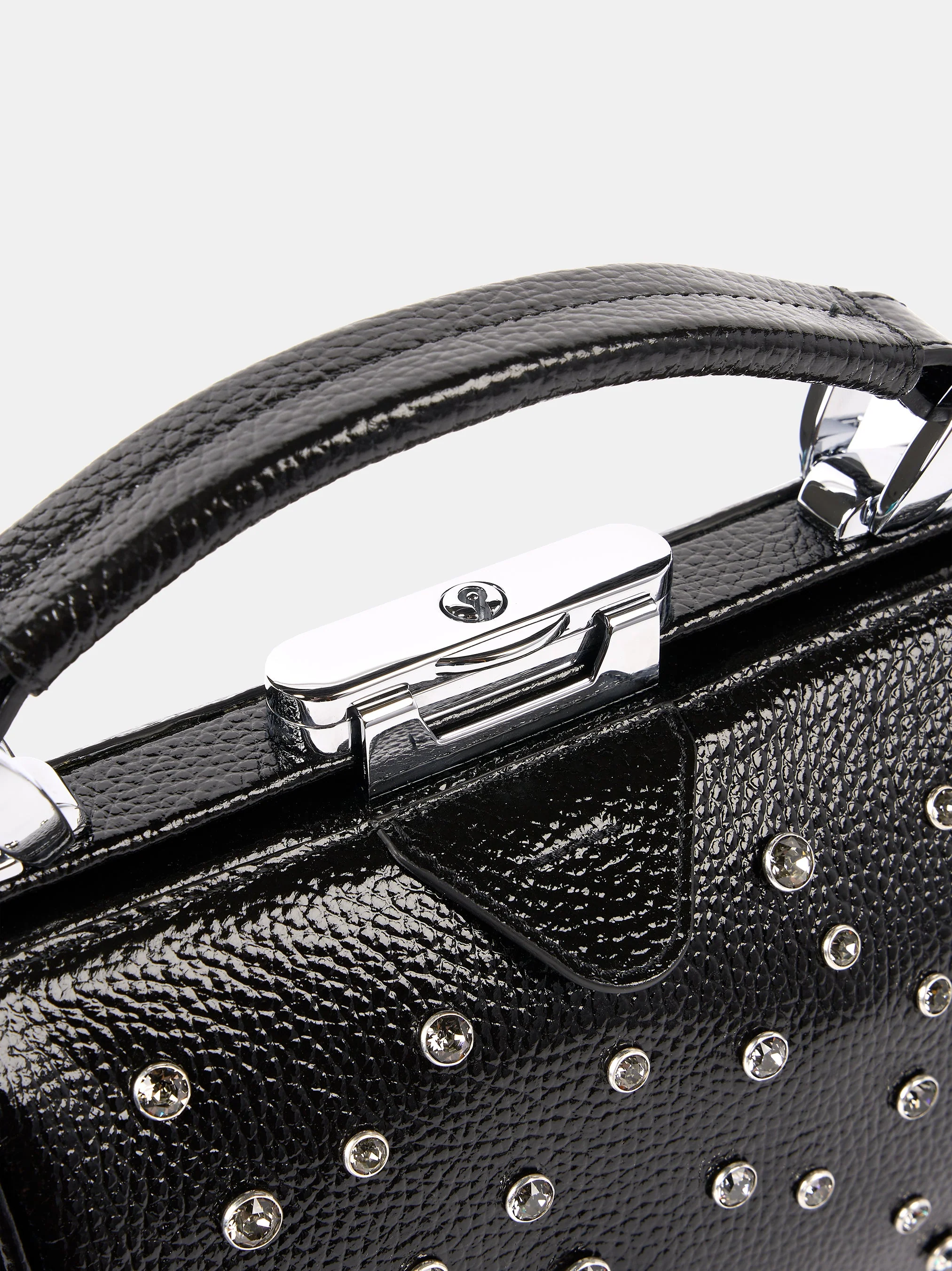The Mini Sophie - High Shine Black Grain with Swarovski® Crystals - Image 7