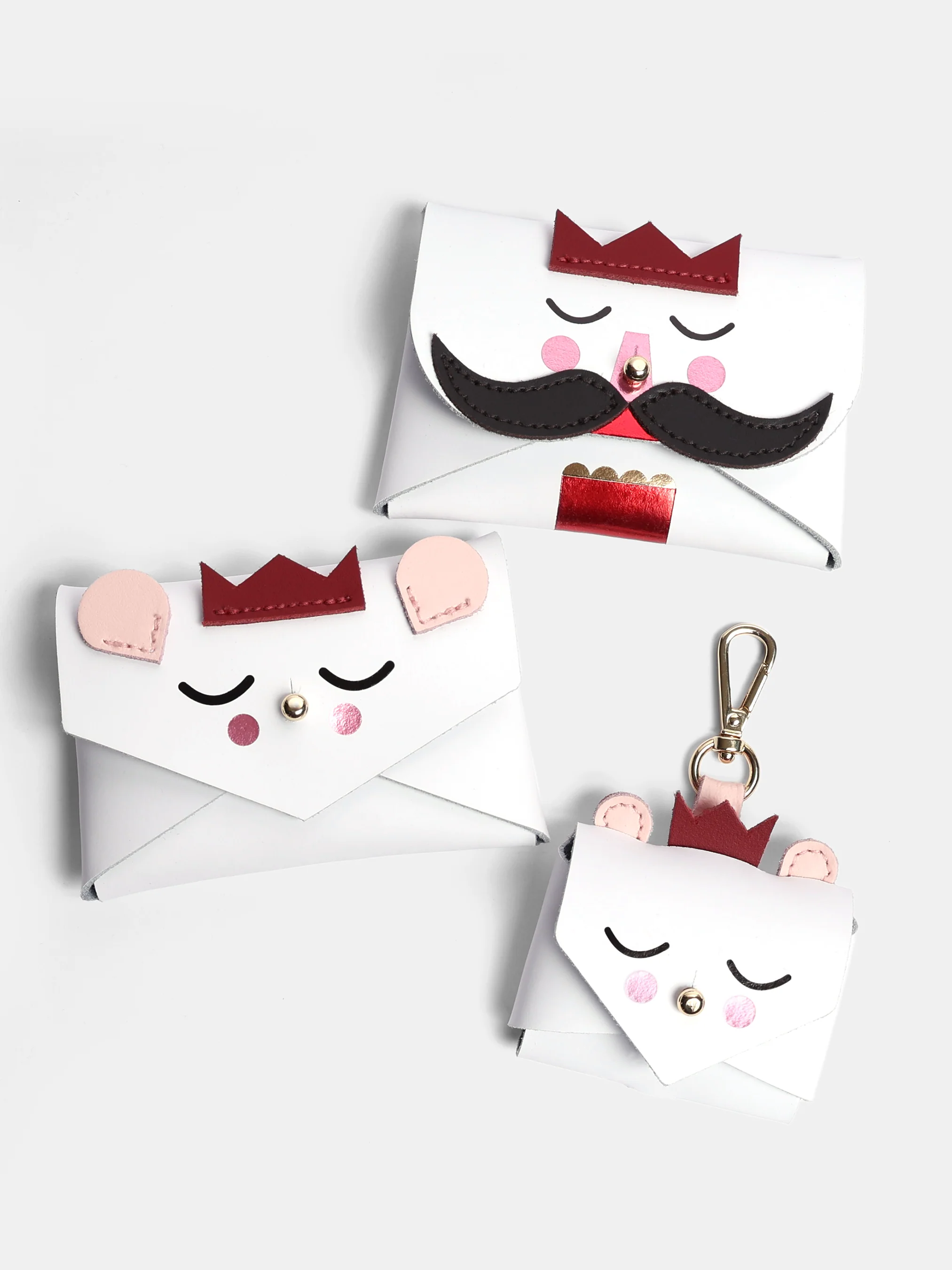 The Nutcracker Purse - White, Black & Red - Image 2