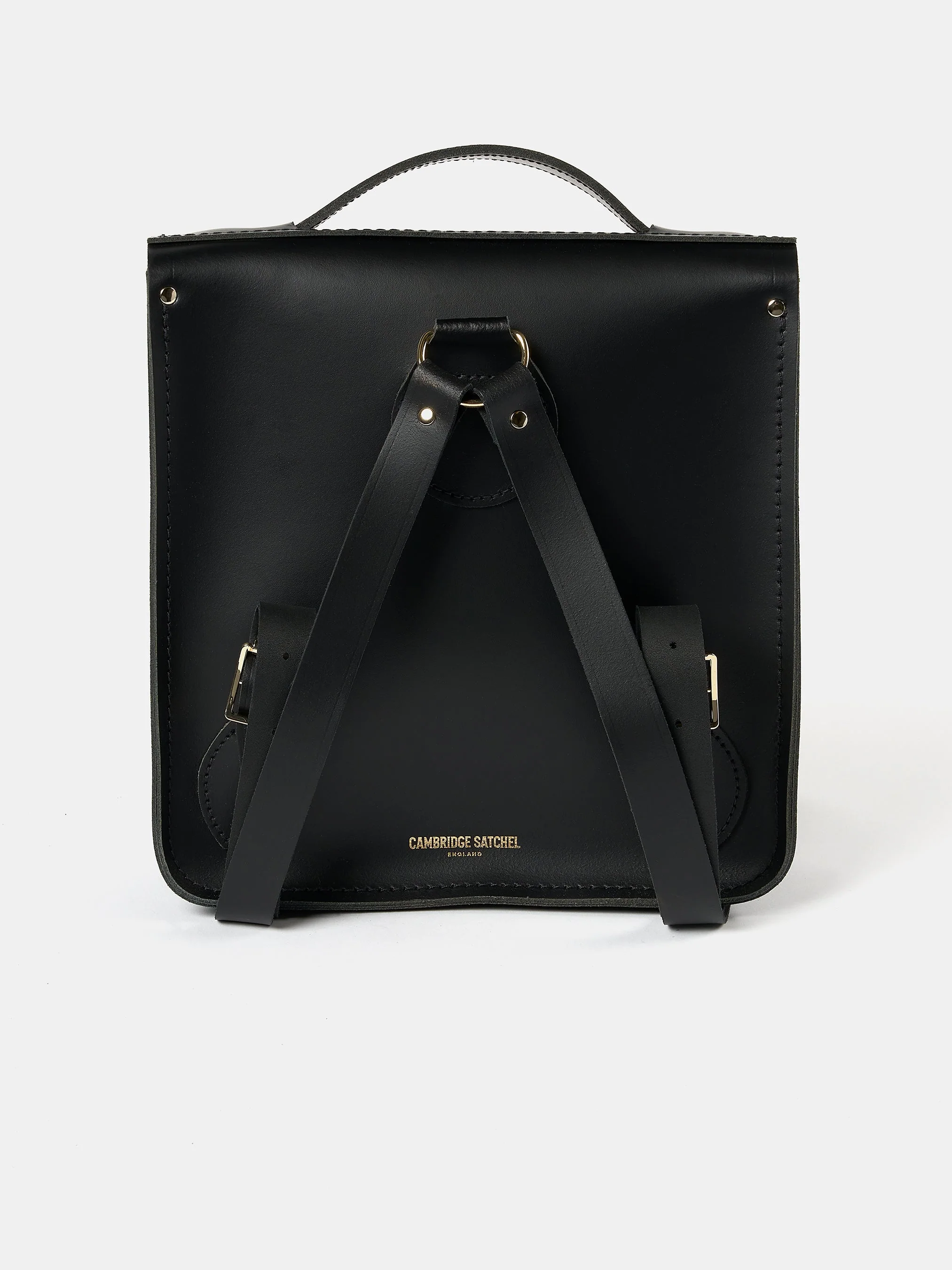 The Small Portrait Backpack - Black with Yellow Tartan - Image 6