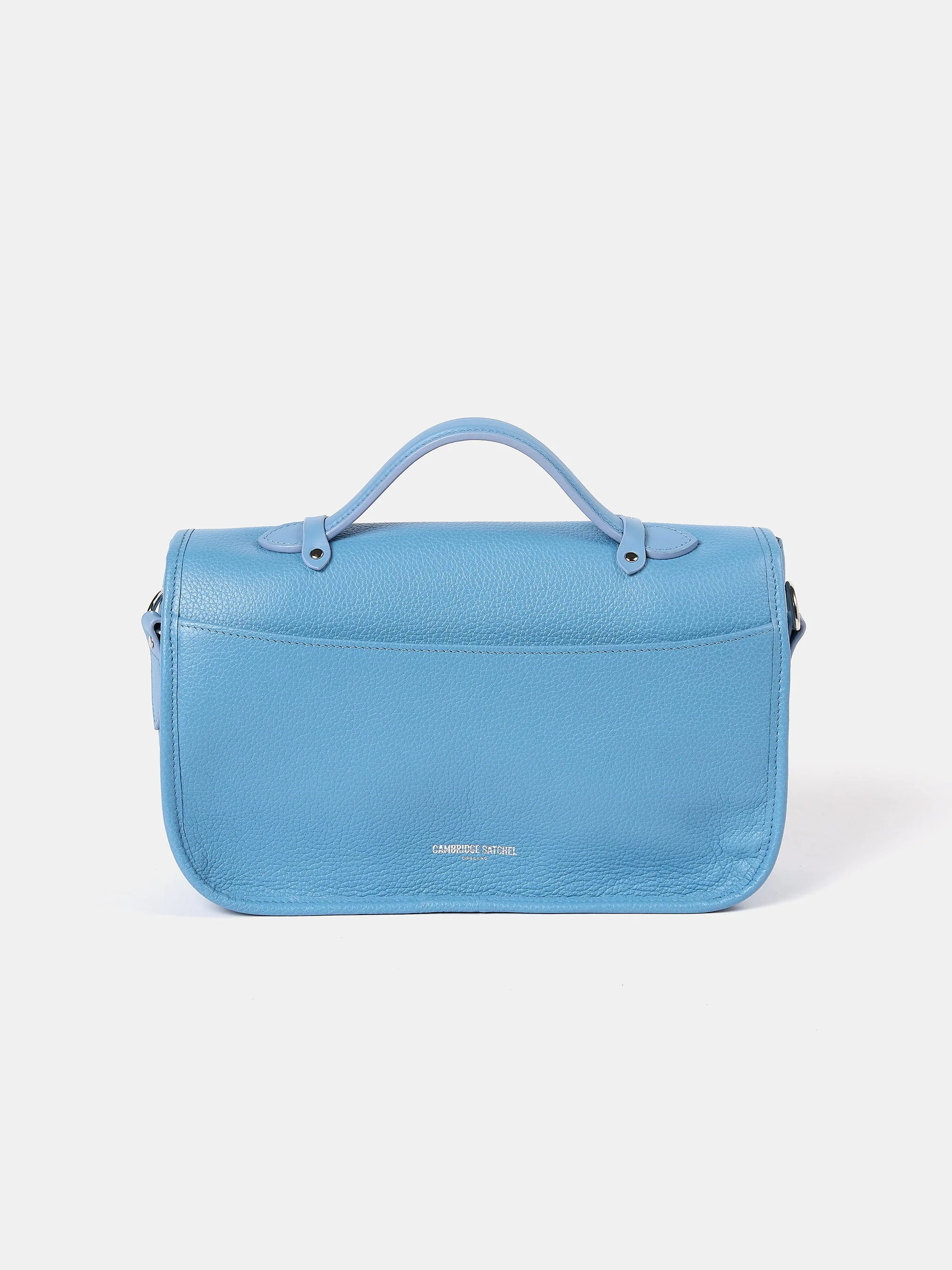 The Soft Satchel - Cloud Blue Calf Grain - Image 4