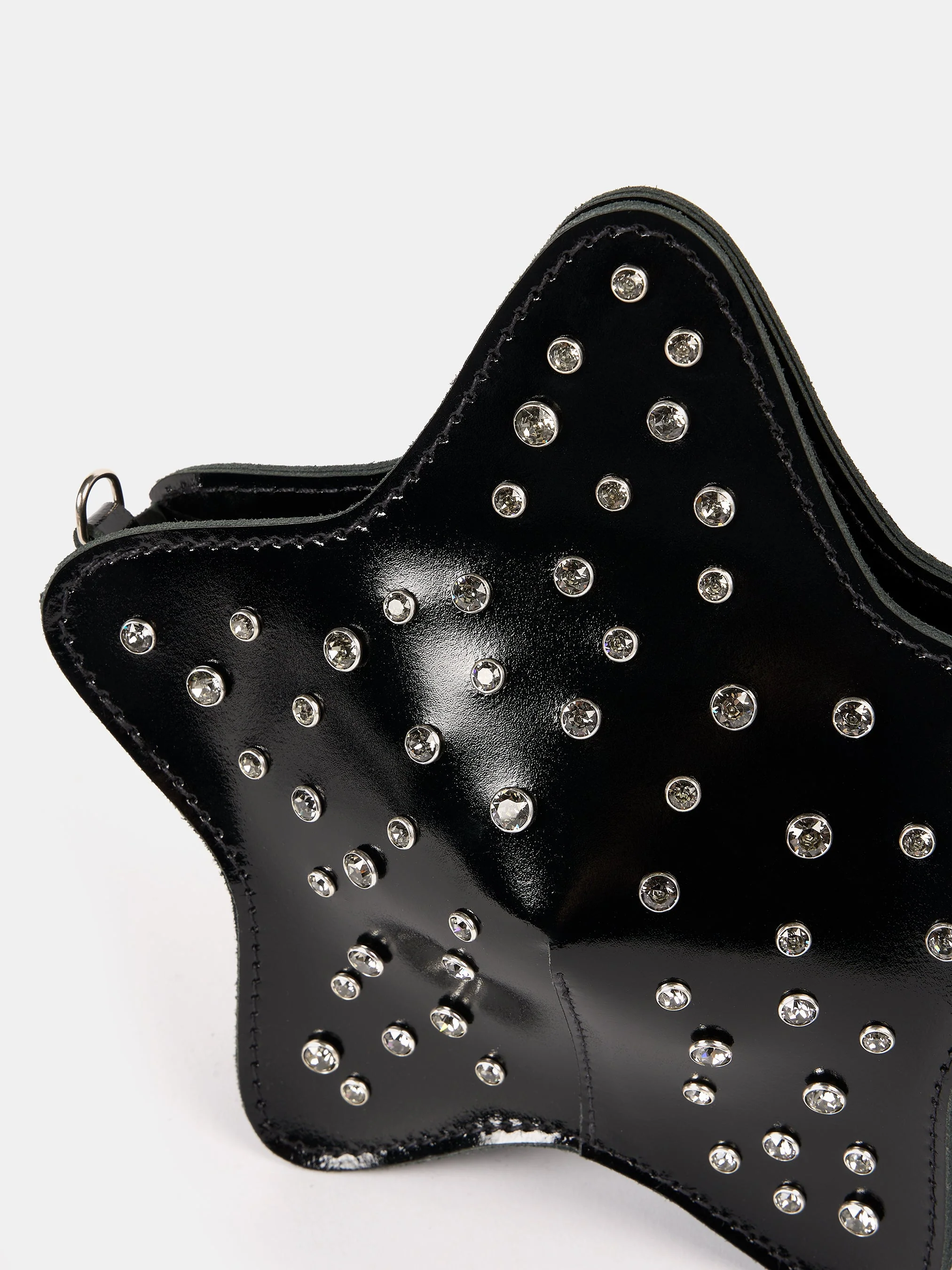 The Star Bag - High Shine Black with Swarovski® Crystals - Image 6