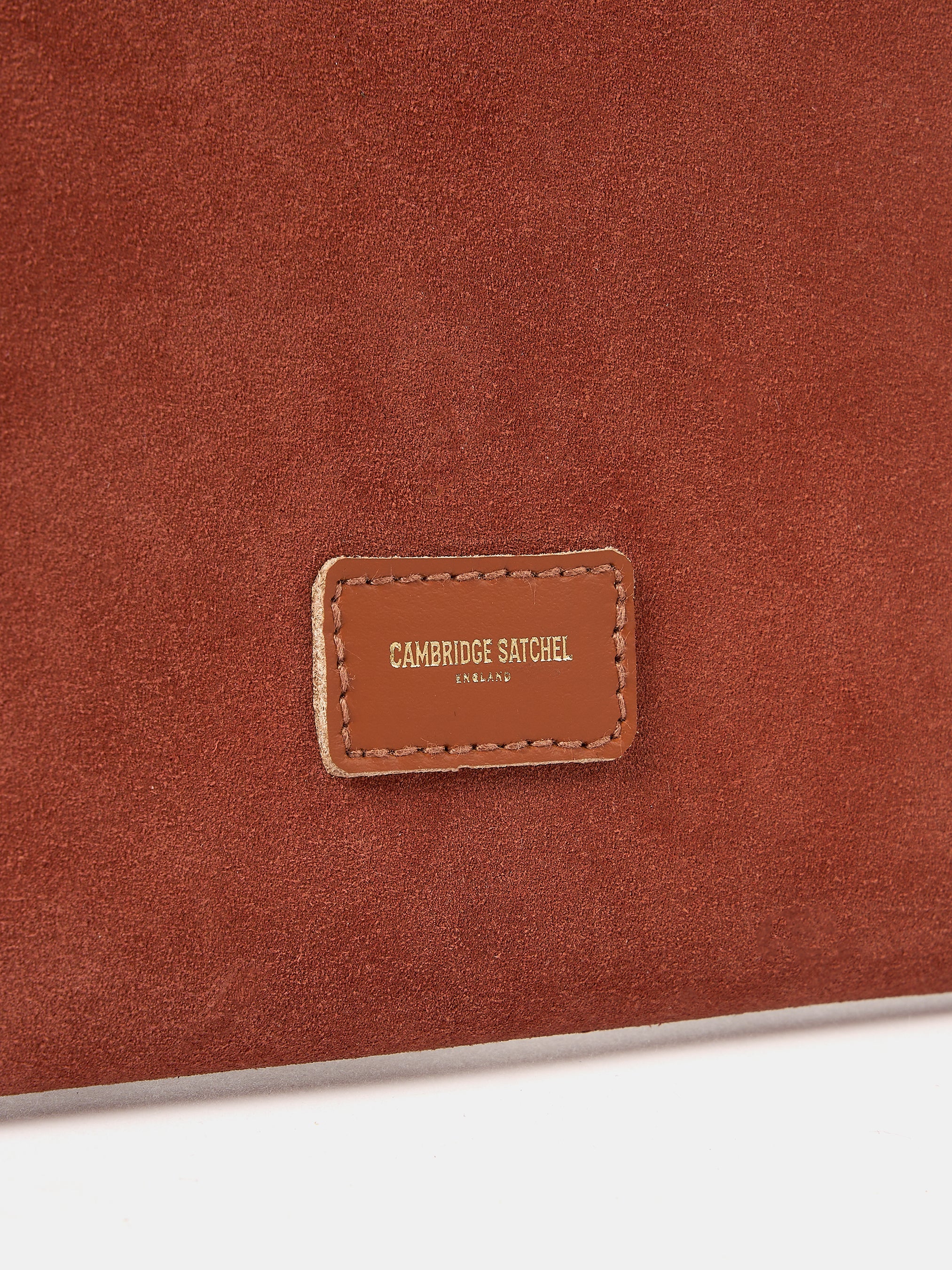 The Twist Lock Pouch - Cinnamon with Suede - Image 6